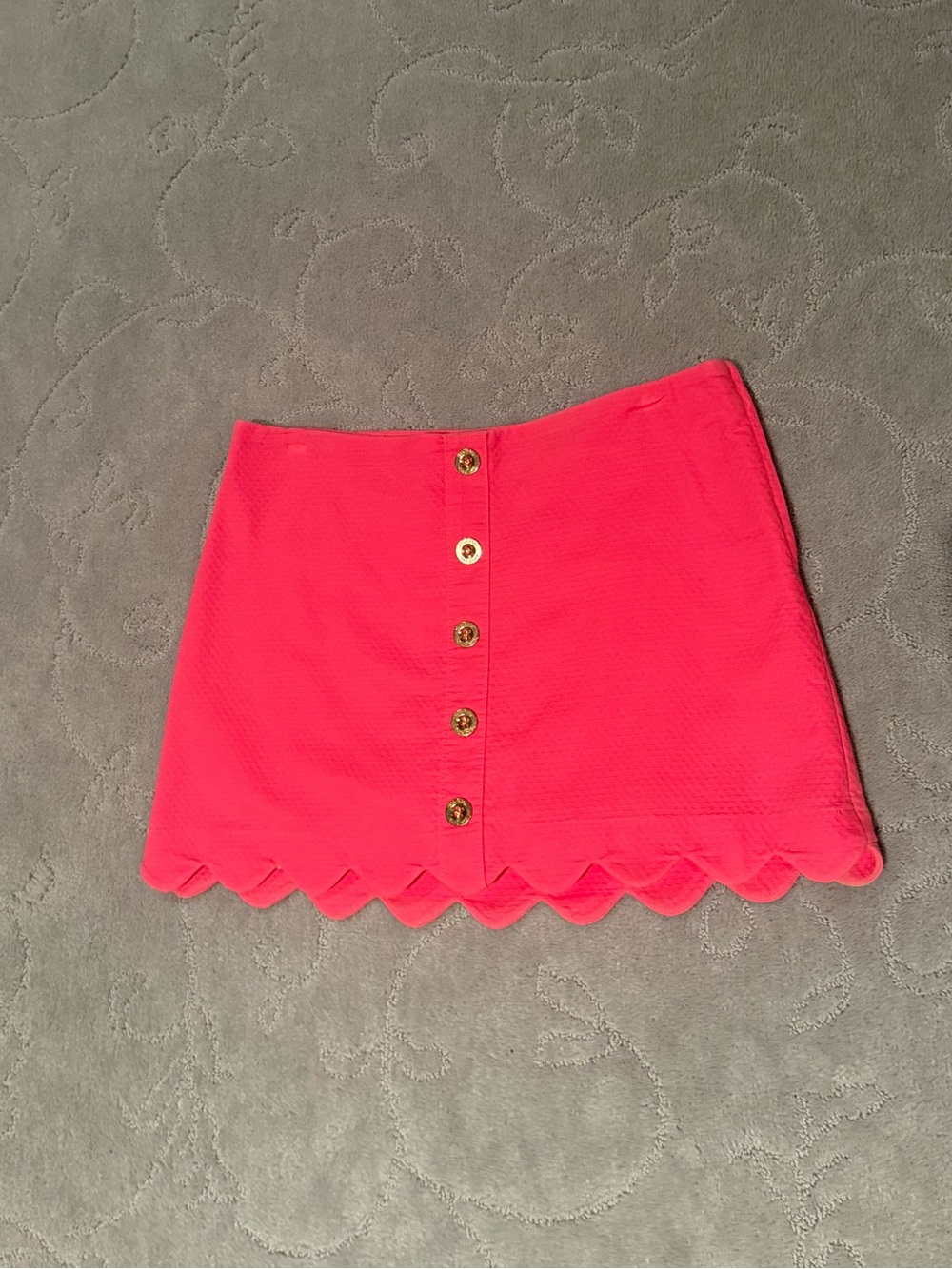 Lilly Pulitzer Scalloped Button Mini Skirt